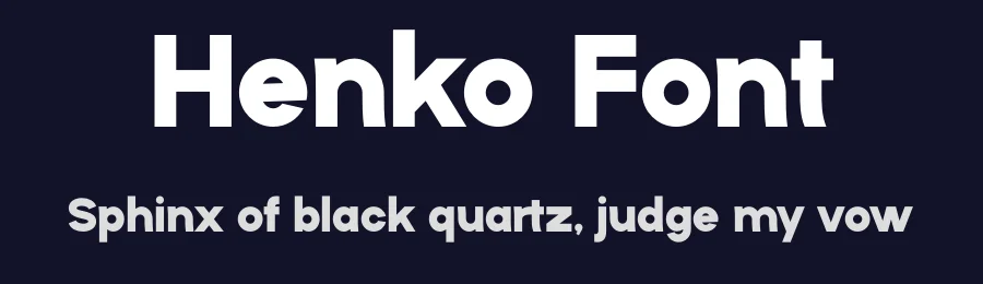 Henko Font by MaikoHatta — Display Font — thumbnail 2