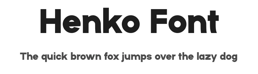 Henko Font by MaikoHatta — Display Font