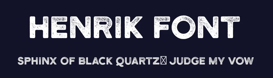 Henrik Font by Hustle Supply Co — Display Font — thumbnail 2