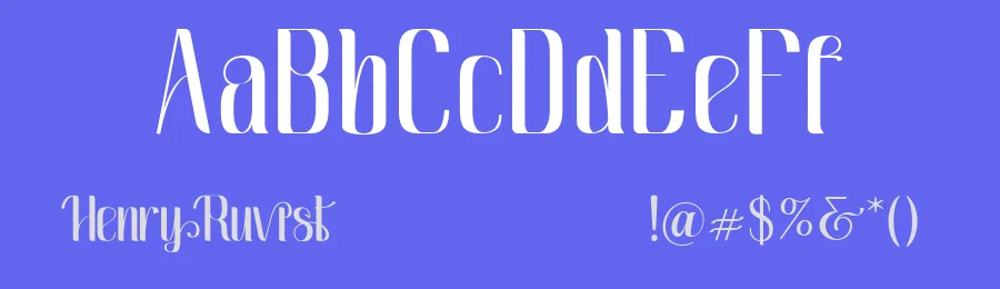 Henry Ruvist Font by Pollux of Geminorum — Display Font — thumbnail 3