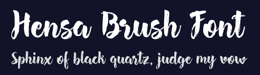 Hensa Brush Font by Vlad Cristea — Script Handwritten Font — thumbnail 2