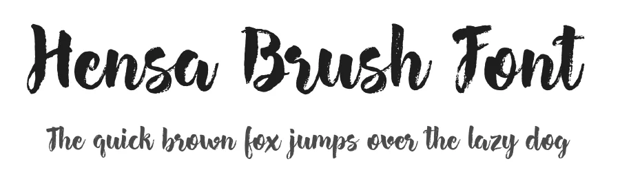 Hensa Brush Font by Vlad Cristea — Script Handwritten Font