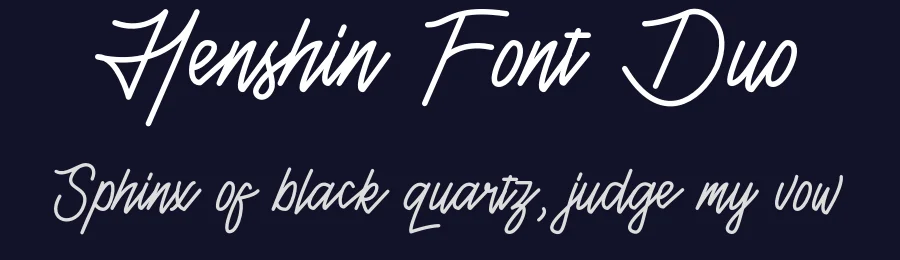 Henshin Font Duo by Gartype Studio — Script Handwritten Font — thumbnail 2