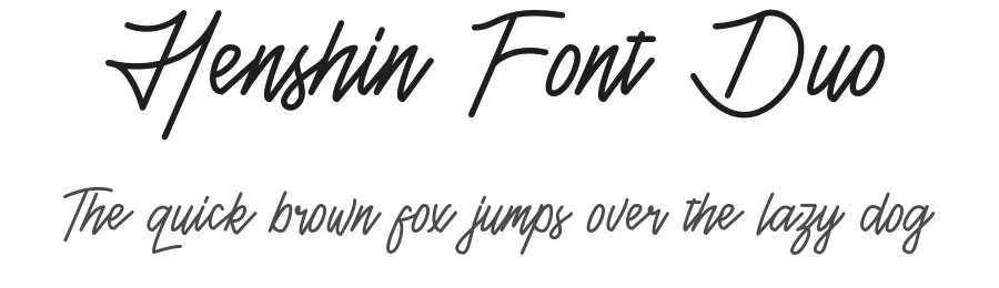 Henshin Font Duo by Gartype Studio — Script Handwritten Font