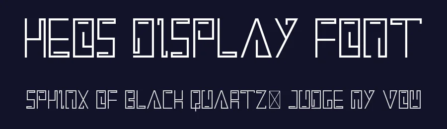 Heos Display Font by nihstudio — Display Font — thumbnail 2