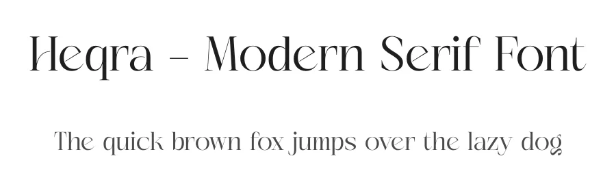 Heqra – Modern Serif Font by timelesstype.co — Display Font