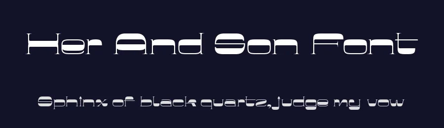 Her And Son Font by alit design — Display Font — thumbnail 2