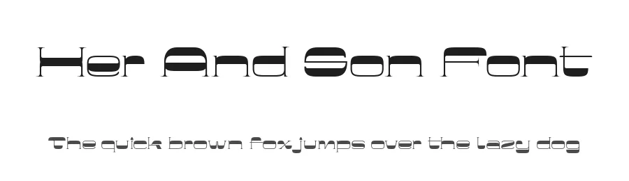 Her And Son Font by alit design — Display Font