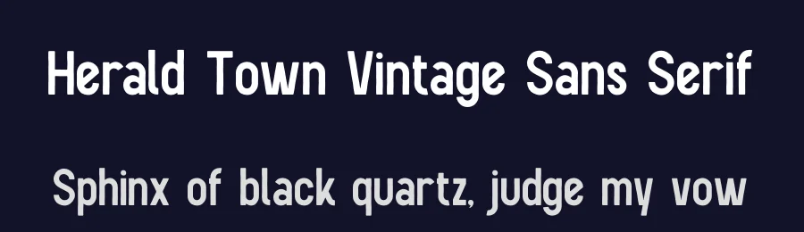 Herald Town Vintage Sans Serif by Gracetypestudio — Sans Serif Font — thumbnail 2