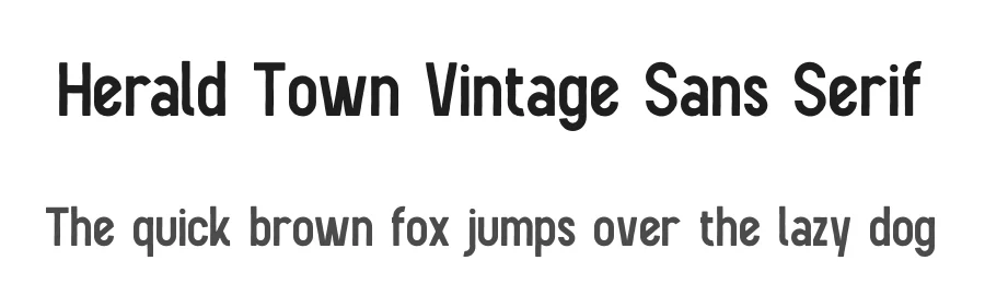 Herald Town Vintage Sans Serif by Gracetypestudio — Sans Serif Font