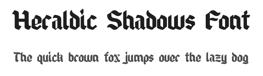 Heraldic Shadows Font by Imoodev — Blackletter Font