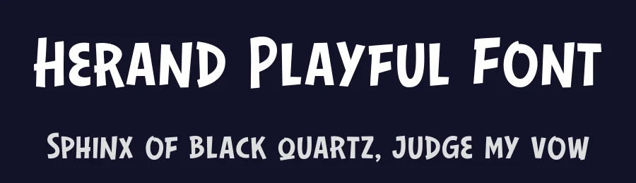 Herand Playful Font by Letterhend Studio — Display Font — thumbnail 2
