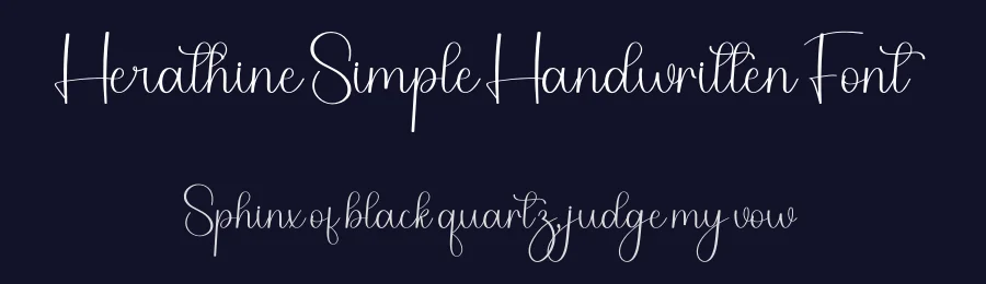 Herathine Simple Handwritten Font by freshtypeink — Script Handwritten Font — thumbnail 2