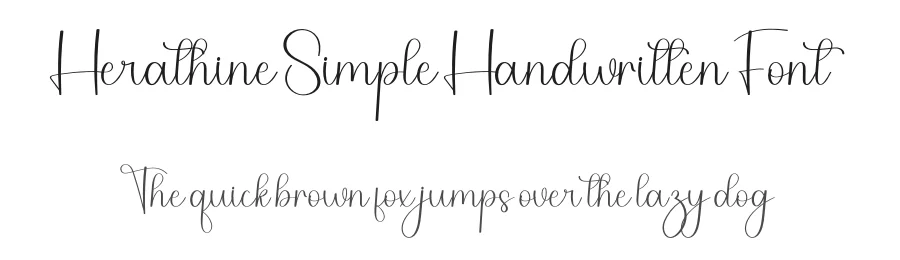 Herathine Simple Handwritten Font by freshtypeink — Script Handwritten Font