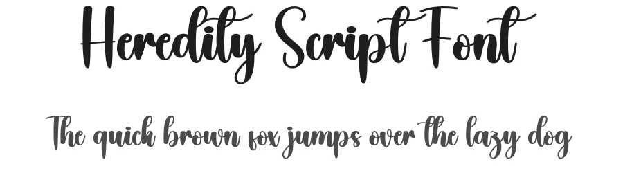 Heredity Script Font by creativeletter — Script Handwritten Font