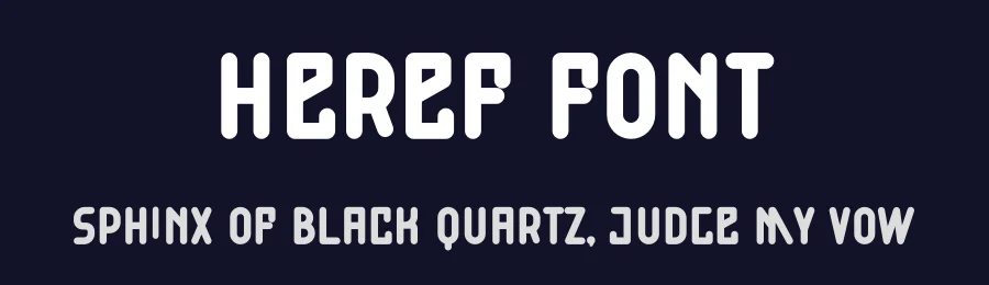 Heref Font by ffeeaarr — Decorative Font — thumbnail 2