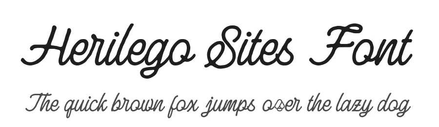 Herilego Sites Font by alit design — Script Handwritten Font