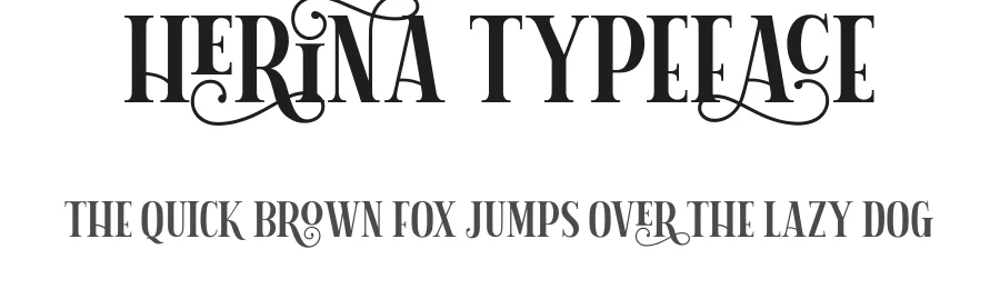 Herina Typeface by Graptail — Serif Font