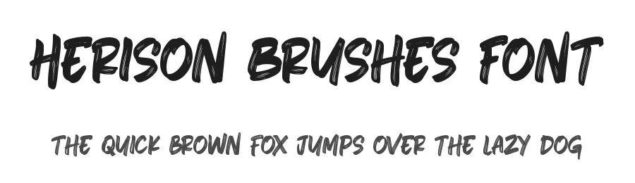 Herison Brushes Font by Dumadistyle — Script Handwritten Font