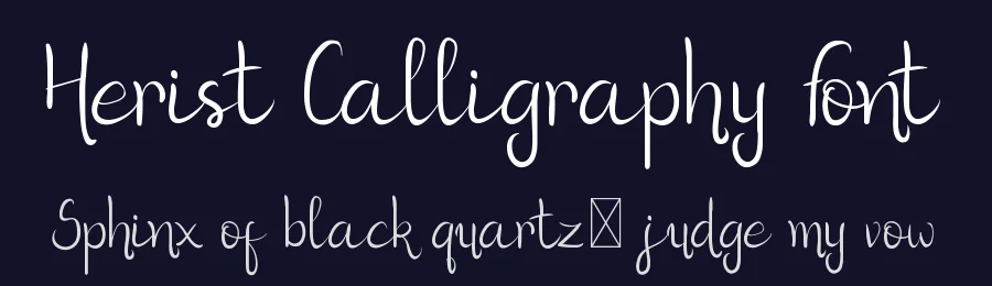 Herist Calligraphy Font by edricstudio — Script Handwritten Font — thumbnail 2