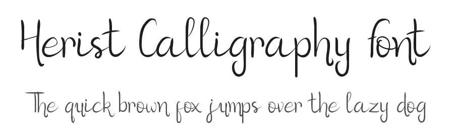 Herist Calligraphy Font by edricstudio — Script Handwritten Font