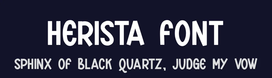 Herista Font by futuristypestudio — Display Font — thumbnail 2