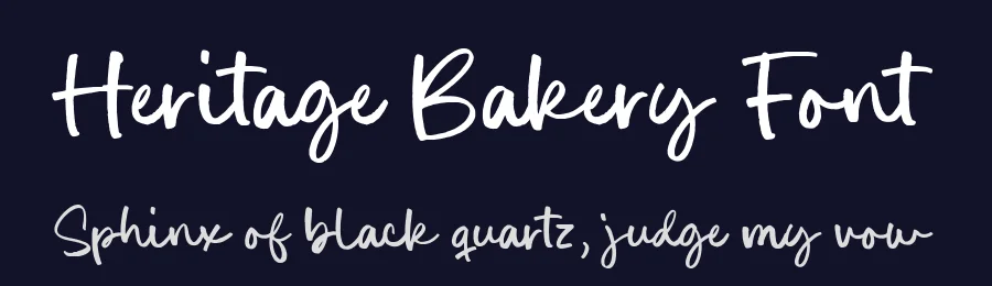 Heritage Bakery Font by Timur type — Script Handwritten Font — thumbnail 2