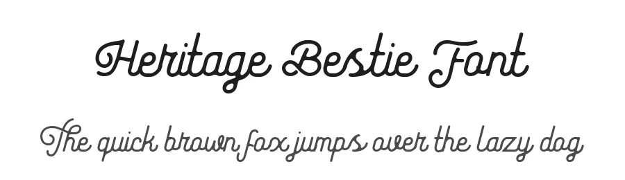 Heritage Bestie Font by metafontsy — Script Handwritten Font