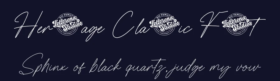 Heritage Classic Font by letterenastudios — Script Handwritten Font — thumbnail 2