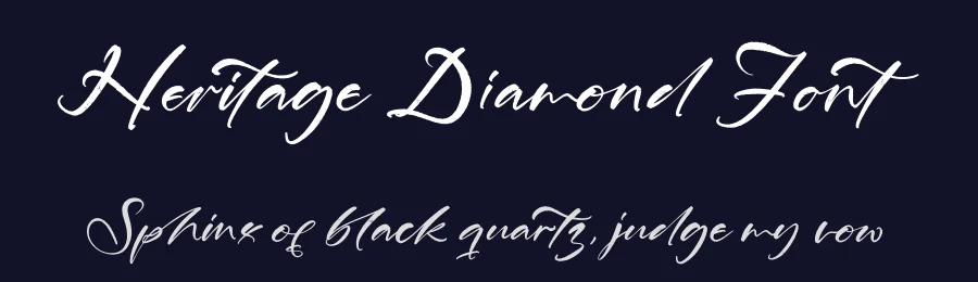 Heritage Diamond Font by stylishtype.co — Script Handwritten Font — thumbnail 2