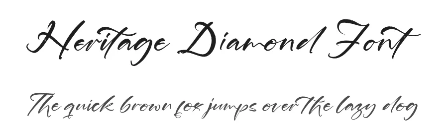 Heritage Diamond Font by stylishtype.co — Script Handwritten Font