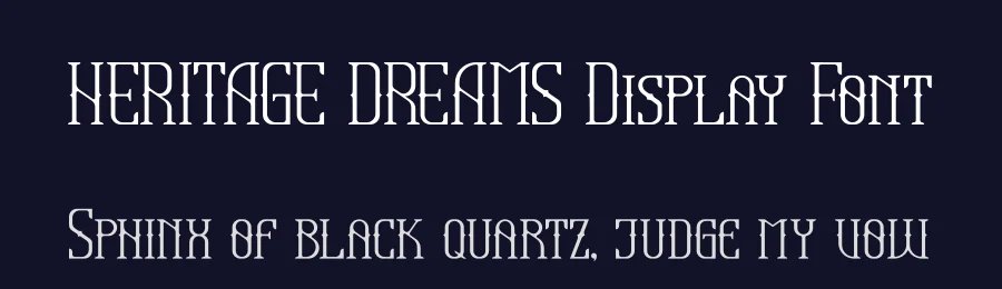 HERITAGE DREAMS Display Font by Storytype — Display Font — thumbnail 2