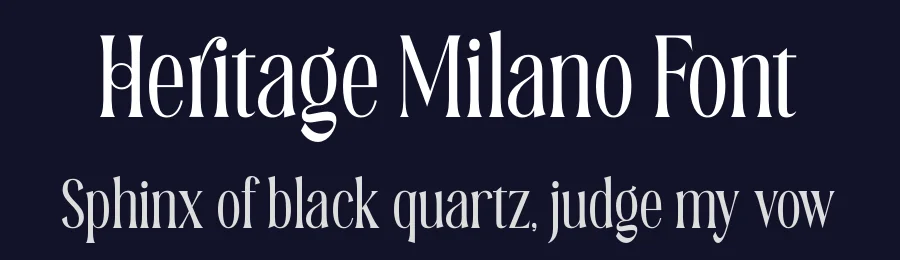 Heritage Milano Font by timelesstype.co — Serif Font — thumbnail 2