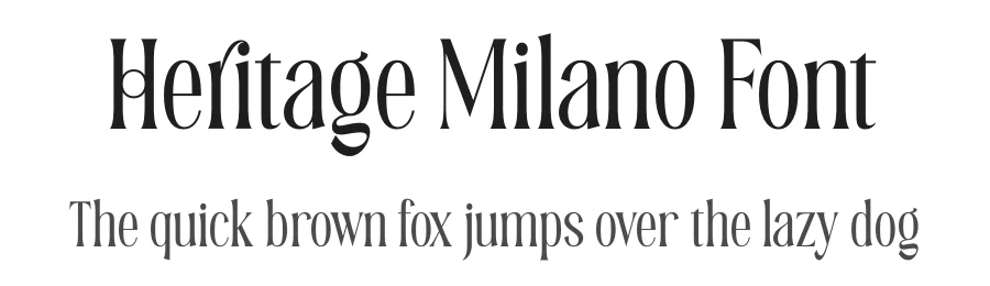 Heritage Milano Font by timelesstype.co — Serif Font