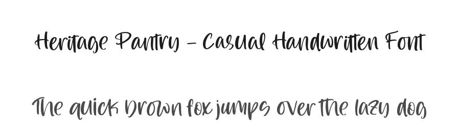 Heritage Pantry – Casual Handwritten Font by stylishtype.co — Script Handwritten Font
