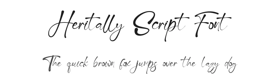 Heritally Script Font by imiftype — Script Handwritten Font