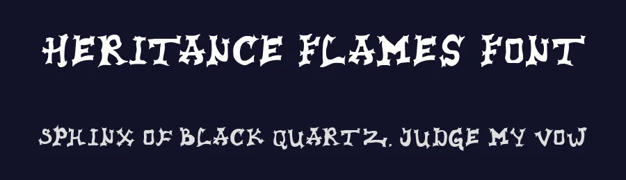 Heritance Flames Font by madeDeduk — Display Font — thumbnail 2