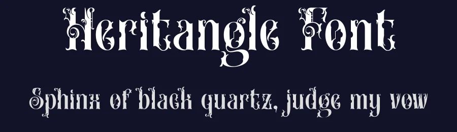 Heritangle Font by madeDeduk — Display Font — thumbnail 2