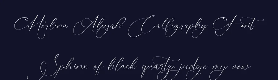 Herlina Aliyah Calligraphy Font by stylishtype.co — Script Handwritten Font — thumbnail 2