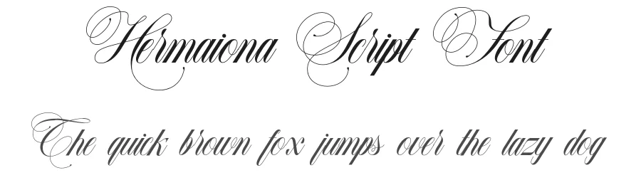 Hermaiona Script Font by Aluyeah Studio — Script Handwritten Font