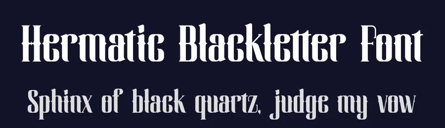 Hermatic Blackletter Font by timelesstype.co — Blackletter Font — thumbnail 2