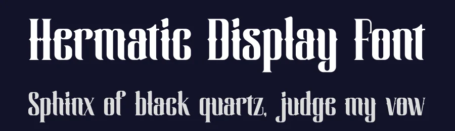 Hermatic Display Font by timelesstype.co — Blackletter Font — thumbnail 2