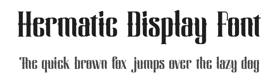 Hermatic Display Font by timelesstype.co — Blackletter Font