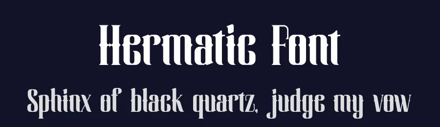 Hermatic Font by timelesstype.co — Blackletter Font — thumbnail 2