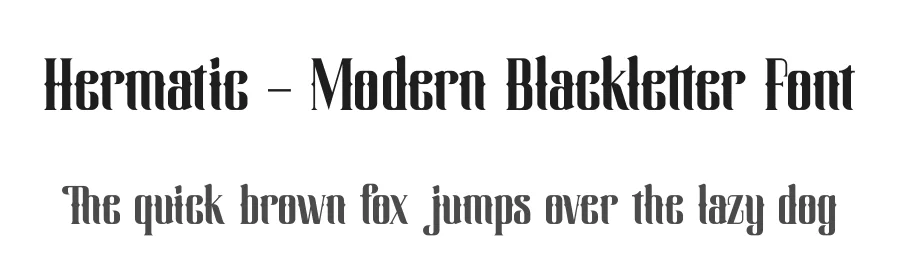 Hermatic – Modern Blackletter Font by timelesstype.co — Blackletter Font