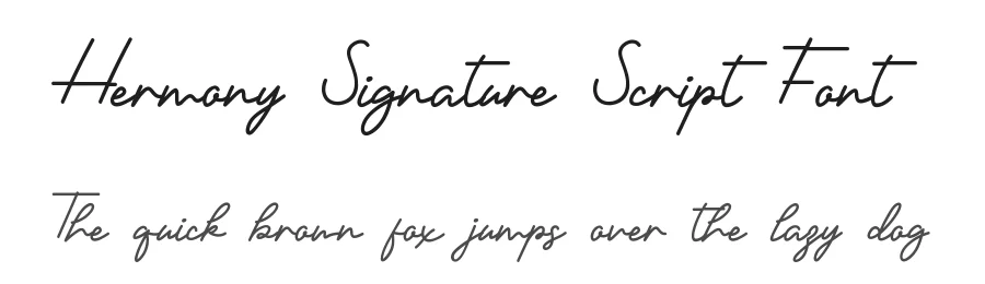 Hermony Signature Script Font by edricstudio — Script Handwritten Font