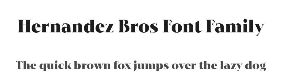 Hernandez Bros Font Family by Latinotype — Serif Font