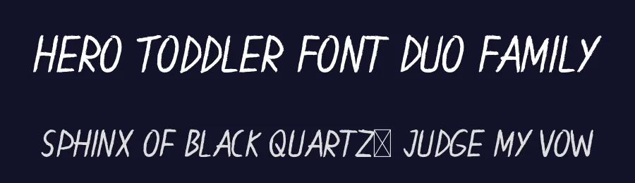 Hero Toddler Font Duo Family by edricstudio — Script Handwritten Font — thumbnail 2