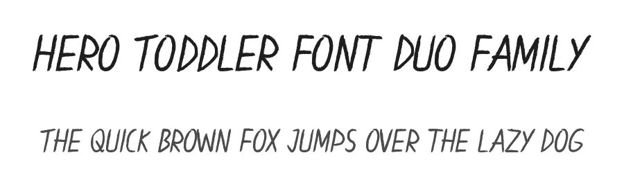 Hero Toddler Font Duo Family by edricstudio — Script Handwritten Font