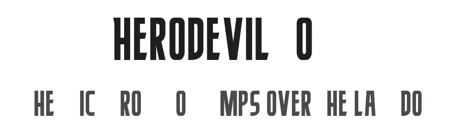 Herodevil Font by JK Typeface β Display Font